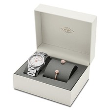 Fossil PR5453SET Women's Gift Set - Watch Bracelet Silver Rose Gold Tone