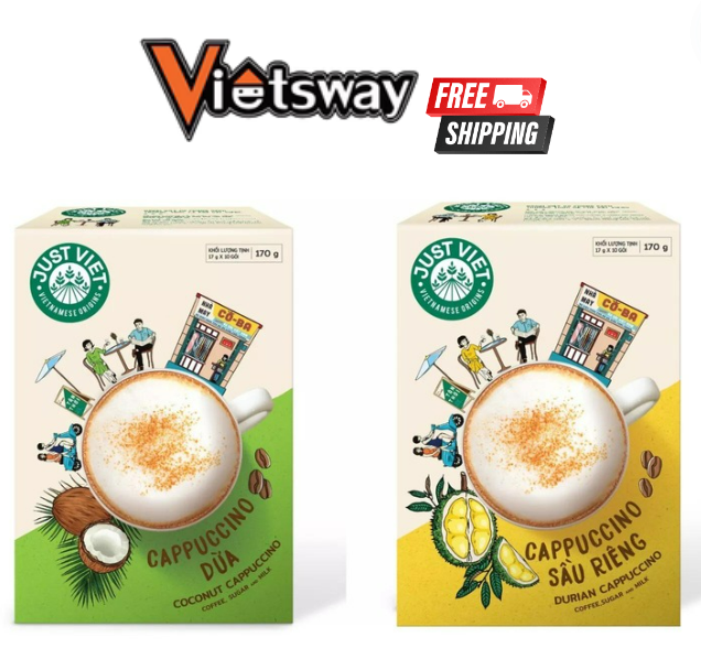 Vietnamese Coconut & Durian Cappuccino JustViet Coffee 170 & 200