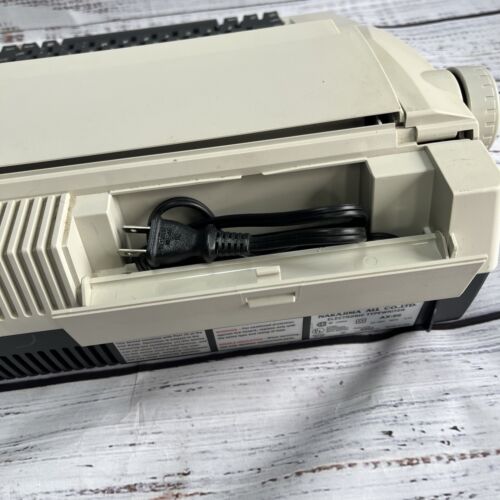 Nakajima WPT-66 Portable Electronic Word Processing Typewriter w/ Manual Tested! - Picture 9 of 14