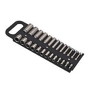 Lisle 40130 1/4 Drive Black Magnetic Socket Holder for 26 Sockets - Bild 1 von 1