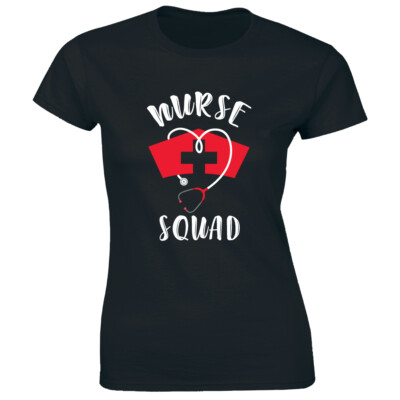 Nurse Squad with Stethoscope Women's T-Shirt Nursing Student Cute