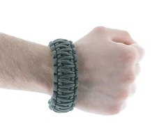 2 Paracord Survival Bracelets 550 Cobra Army Green Camping Military Tactical