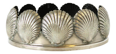 Wine, Spirits, or Water Bottle Coaster With Scallop Sea Shell Design Barware