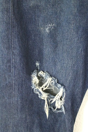Men's Levis 501 XX Distressed Destroyed Straight Leg Button Fly Blue Jeans 32x32 - Picture 2 of 10