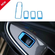 For Chevrolet Malibu 2016-21 Blue Steel Glass Window Lifting Panel Decoration 4x