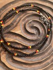 Handmade Aboriginal Bead Necklace Men Women Jewel Unisex Set naidoc Day Black