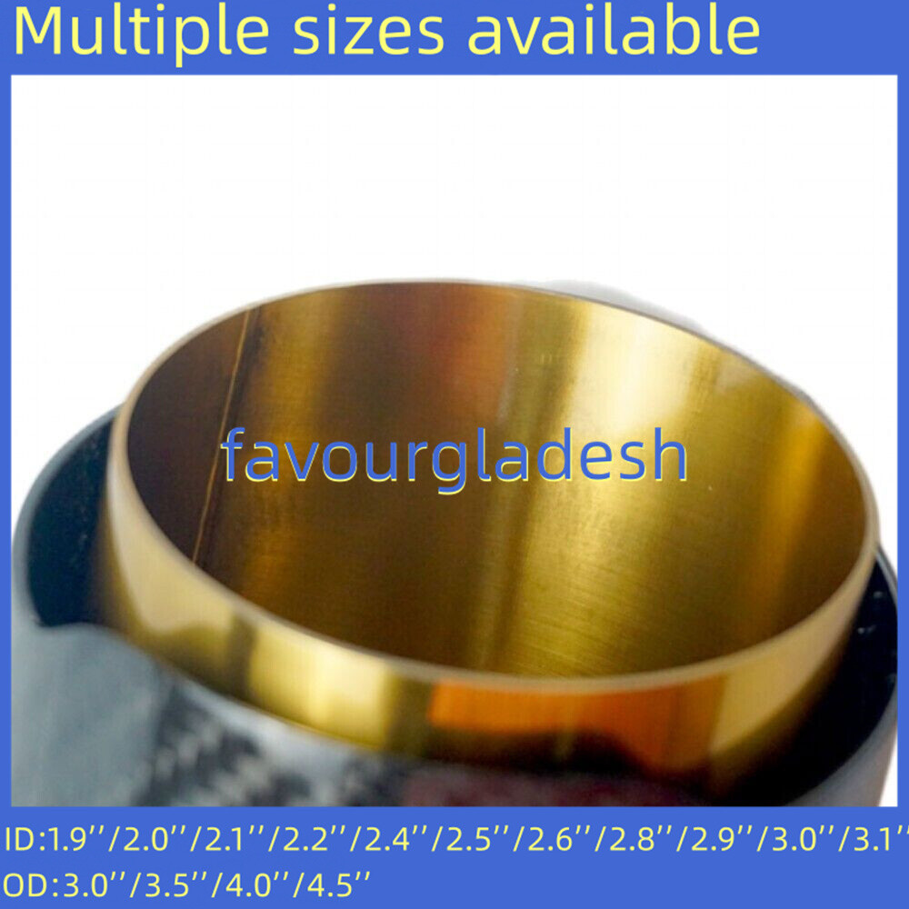 Muffler Tip Exhaust Tailpipe 1 Pcs Golden Stainless Steel Carbon Fiber Exhaust Muffler End Pipe For Akrapovic Universal Carbon Exhaust Tips ( Size : 63MM IN 114MM Out - Foto 5