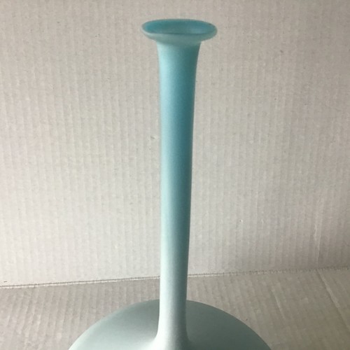 Vintage Murano Fornasa De Mvran Al Insegna De Moreto Baby Blue Bottle Rare - Picture 8 of 11