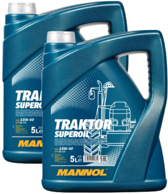 2x5 Liter Mannol TRAKTOR SUPEROIL 15W-40 Motoröl API SG / CD 15W40
