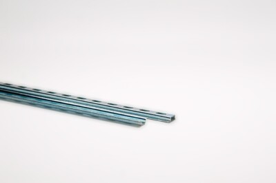 20pcs DIN Rail Slotted Steel, 5 x 15mm(Micro) Profile, 1 Meter, DR155ST-1
