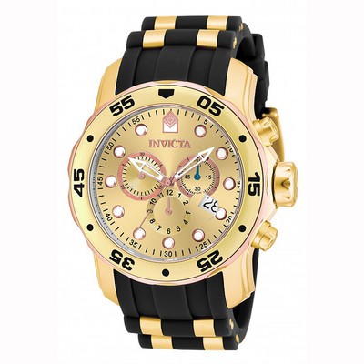 solid gold invicta watch