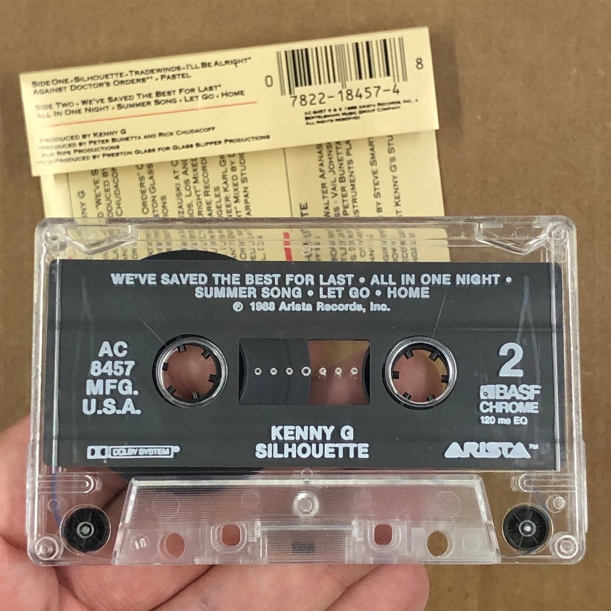 If Only for One Night［カセット］ KENNY G Cassette Tape SILHOUETTE 1988 Jazz Contemporary Rare