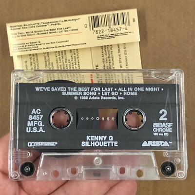 KENNY G Cassette Tape SILHOUETTE 1988 Jazz Contemporary Rare
