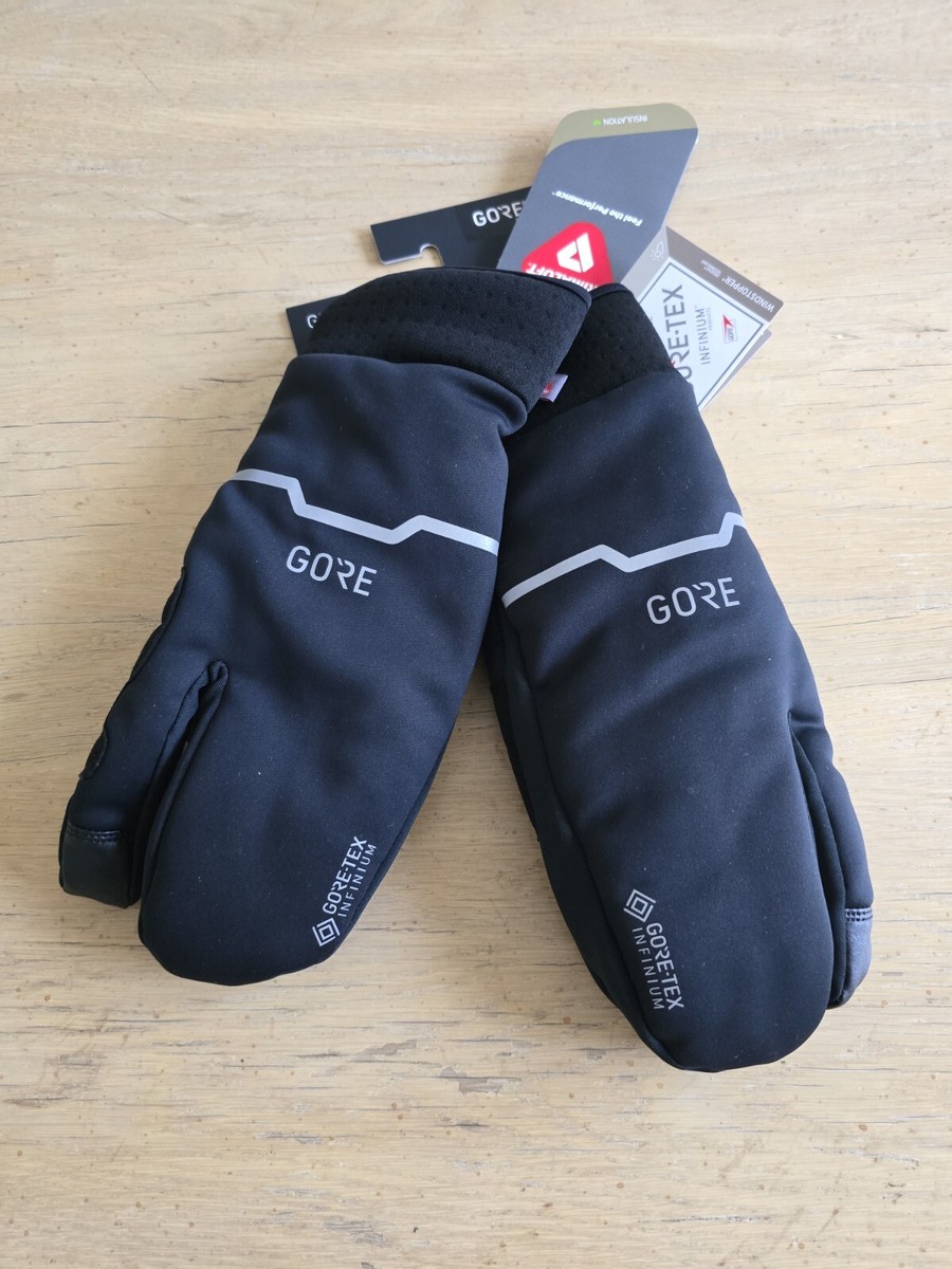 Gore Gore-tex Windstopper Infinium Thermo Split Gloves Black/neon