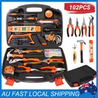 102pcs DIY Household Hand Tool Kit Set Home With Organiser Heavy Duty Tools Box