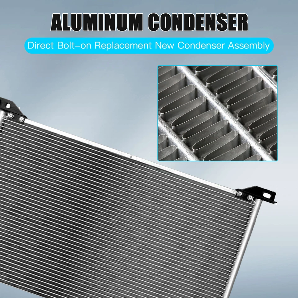 Condensador de aire acondicionado para GMC Sierra 2500 HD 2012-2014 Chevrolet Silverado 2500 HD Foto 3 de 4