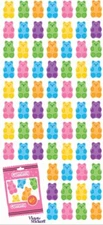 Violette Stickers Mini Bright Gummy Bears Food Fun Party Crafts Planner Supply