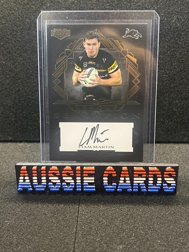 2024 NRL ELITE LEAGUE SENSATION SIGNATURE BLACK LIAM MARTIN PANTHERS LSB12 #01