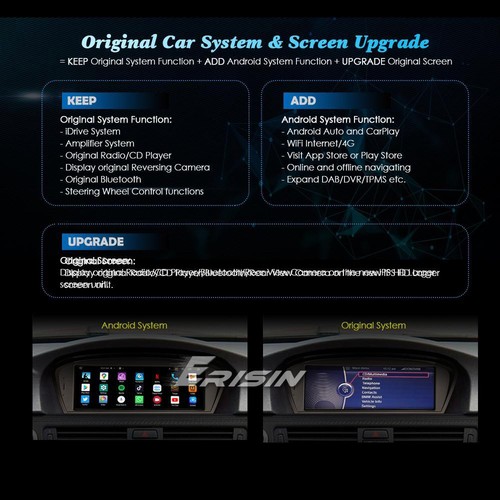 IPS Autoradio Android 13 Navi CarPlay BT BMW 3er E90 E91 E92 5er E60 E61 E63 E64 - Bild 20 von 22