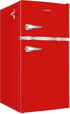 Mini Fridge with Freezer, 3.2 CU.FT Small Refrigerator with Freezer, Door Handle