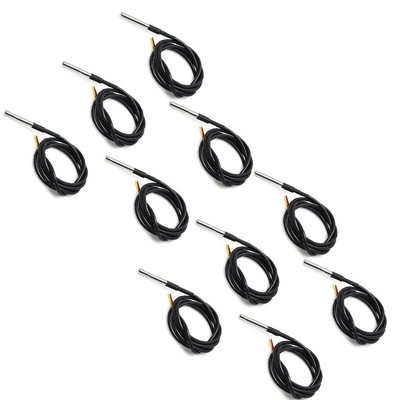 Stainless Steel Temperature Sensors Pack of 10 for DIY For Raspberry Pi