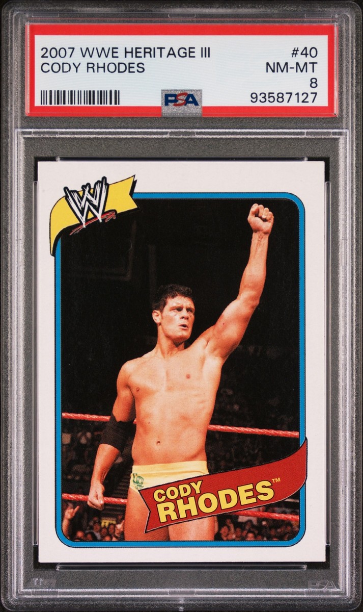 PSA 8* Cody Rhodes 2007 Topps Heritage WWE III - RC #40 - | eBay