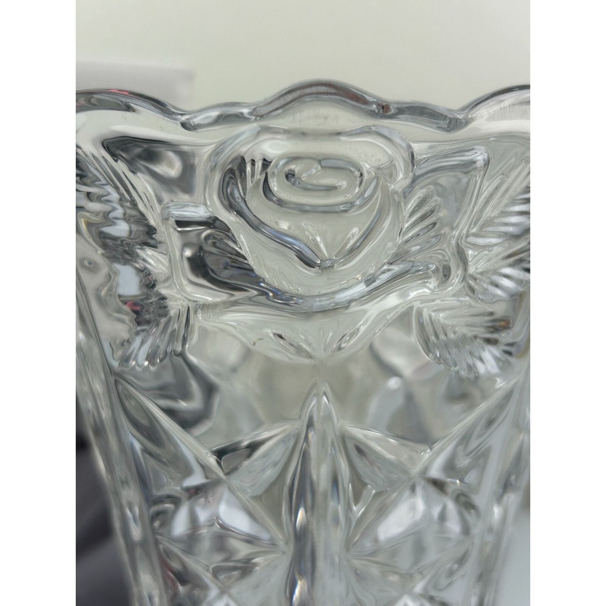 Vintage Anna Hutte Bleikristall Crystal Clear Studios Vase