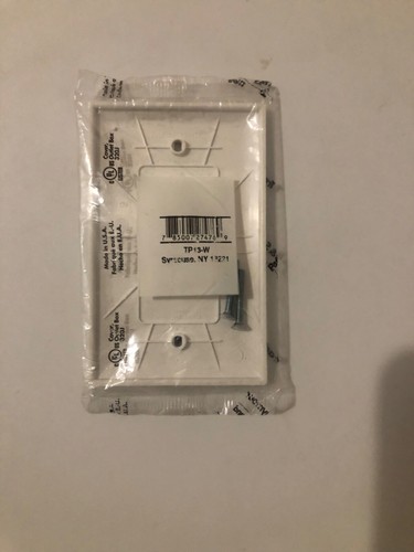 Legrand, TP13-W, 1-Gang White Blank Wall Plate............................LSS-11 - Picture 2 of 2