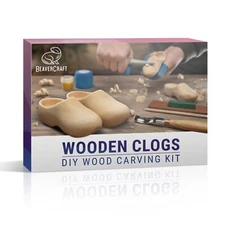 Wooden Clogs Carving Kit BeaverCraft DIY10