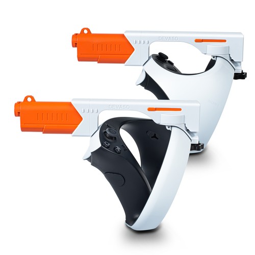 Magnetic Pistol Gun Stock Grip Case Cover Holder For PS VR2 VR Controllers Games - Picture 5 of 17