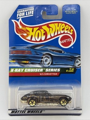 1999 Hot Wheels #1114 X-Ray Cruiser Series '63 Corvette with stingray base