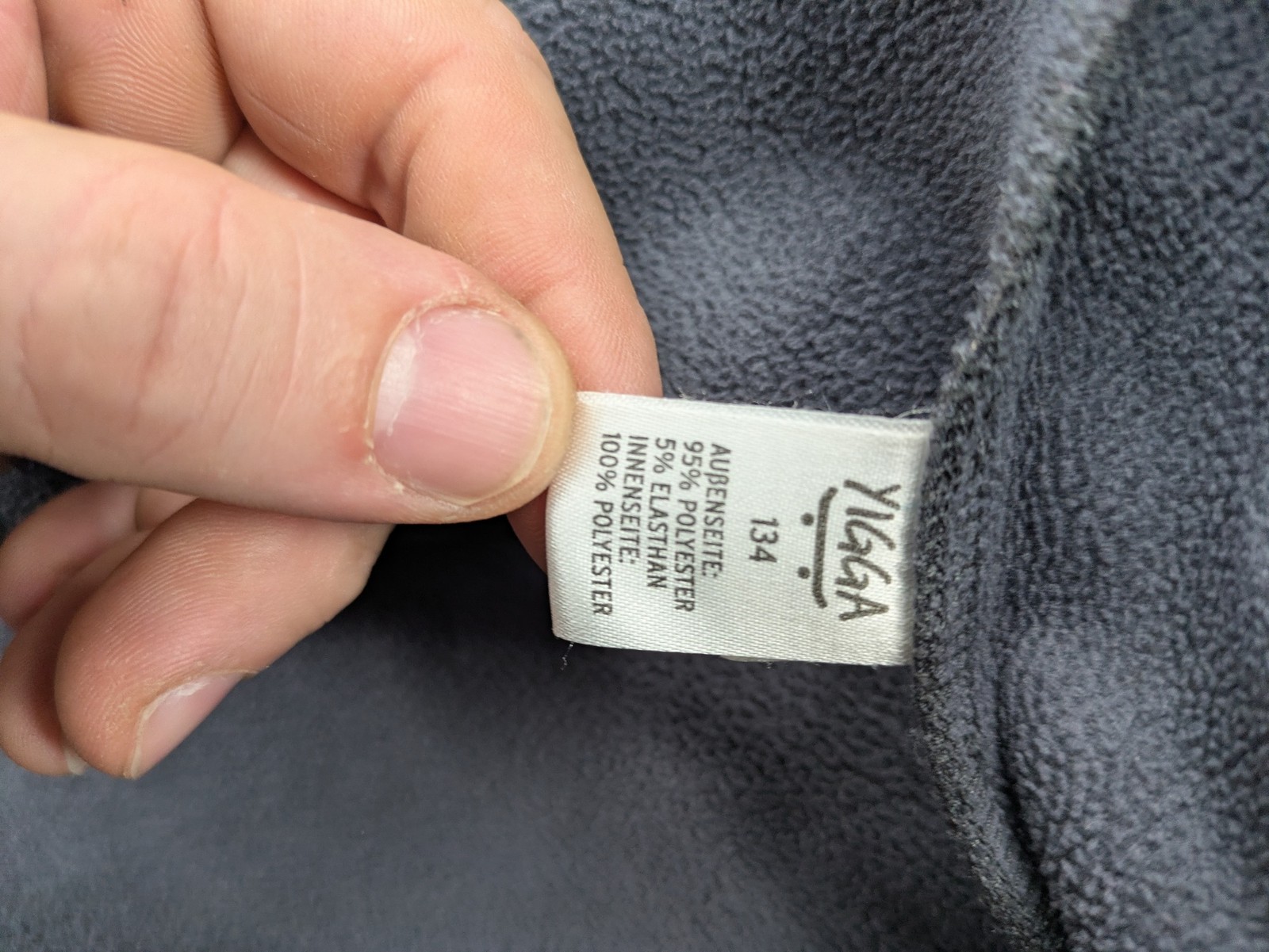 Yigga Jungen Softshelljacke Gr 134 Jacke Grau Kapuze Fleece gefüttert image 6