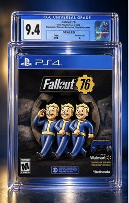 Fallout 76 PS4 Steelbook CGC 9.4 Sealed A Walmart Exclusive Graded Rare