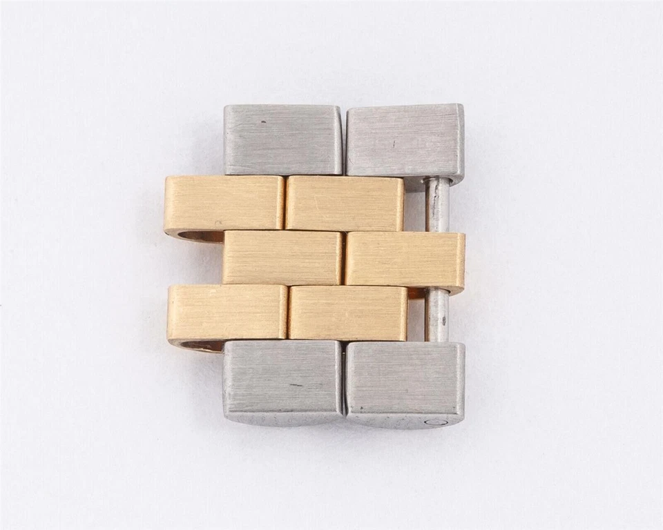 ONE GENUINE MENS ROLEX JUBILEE DOUBLE LINK "D" LINK 18K YELLOW GOLD & STAINLESS - Image 2 of 2