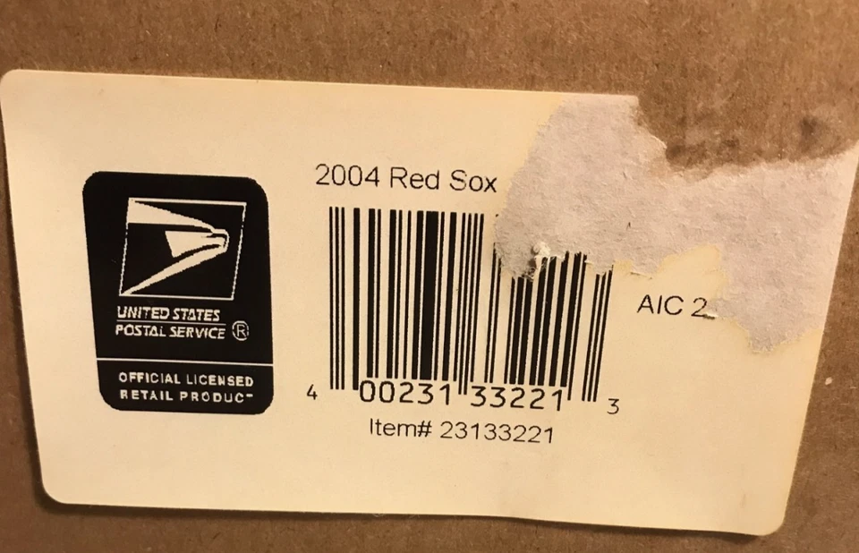 2004 Boston Red Sox World Series Poster & Stamped Postcard MLB - Image 4 of 4