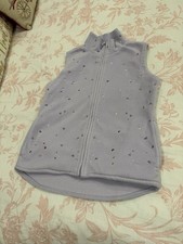 GAP GIRLS PURPLE FLEECE ZIP FRONT JACKET VEST SIZE X-LARGE PRE-OWNED