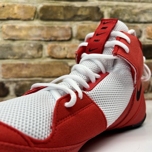 Nike Fury Wrestling MMA Mens Size 11 Shoes University Red White Black - Picture 12 of 13