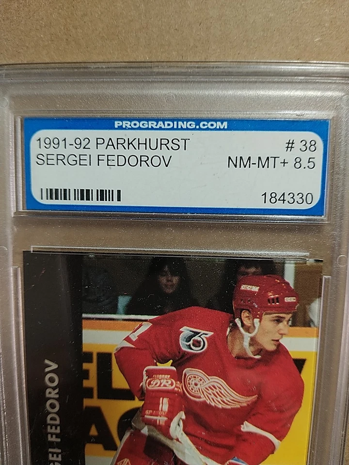 1991-92 PARKHURST SERGEI FEDOROV #38 2nd YEAR 91-92 PGS 8.5 NM-MT+ - Image 4 of 4