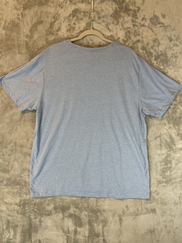 US Polo Assn Shirt Mens XL Blue White Striped Pocket Crewneck Casual Tee Logo - Picture 4 of 10