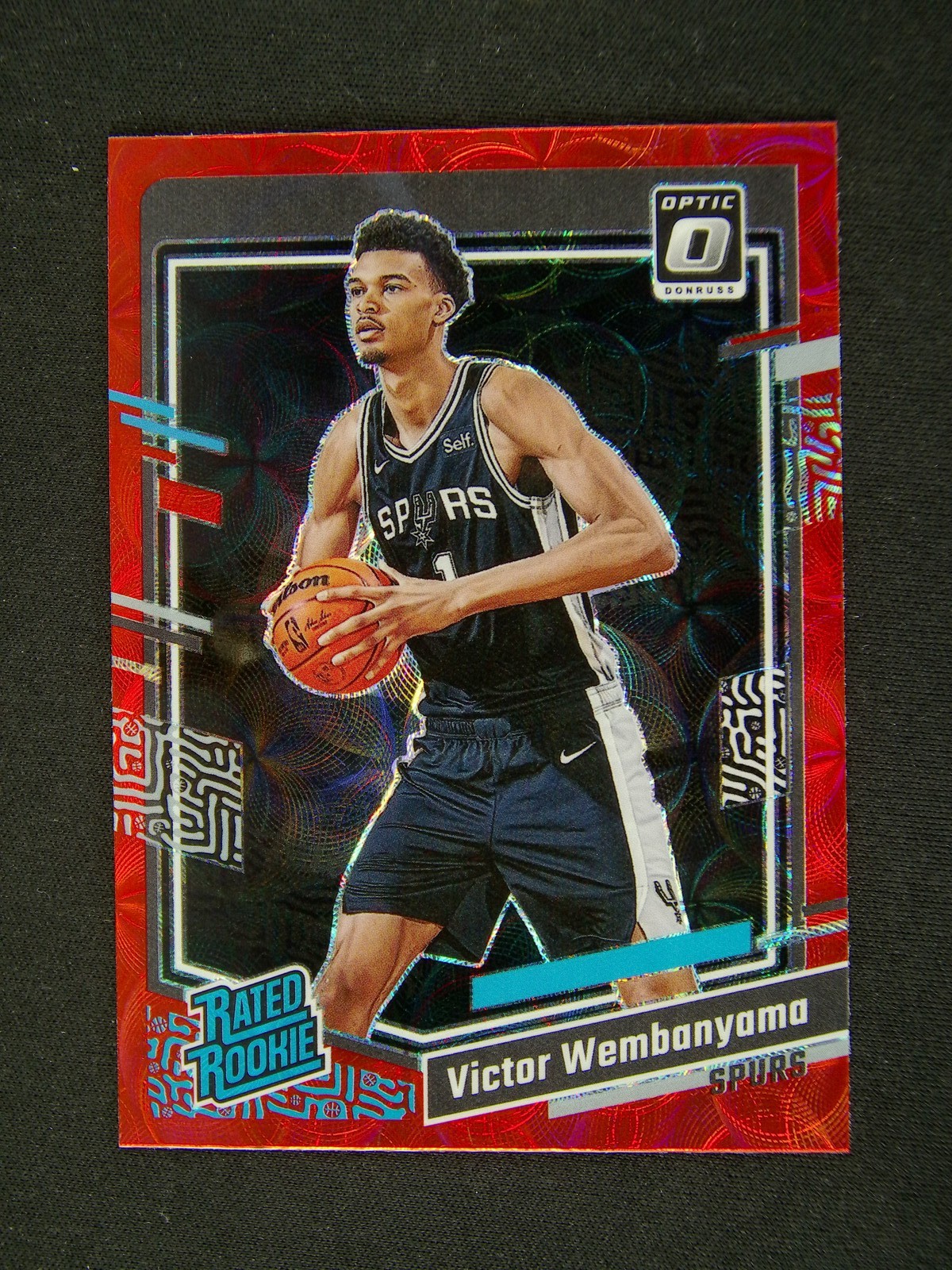 2023-24 Donruss Optic Victor Wembanyama #225 RC Rated Rookie Red Scope