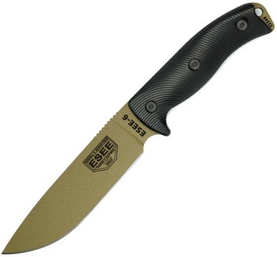 ESEE Model 6 Fixed Blade DE Black 5.25 in