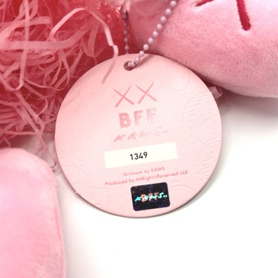 KAWS BFF Pink Plush Figure – Limited Edition of 3000 – #1349