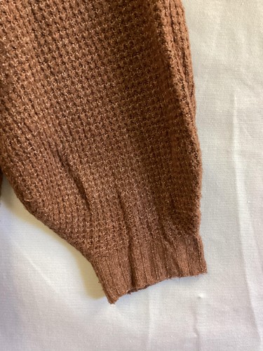 American Eagle Sweater Womens Large V Neck Waffle Knit Pullover Casual Soft - Picture 4 of 11
