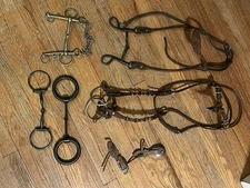 Bits Headstall Lot Weighted Snaffle Quarter Horse Mule
