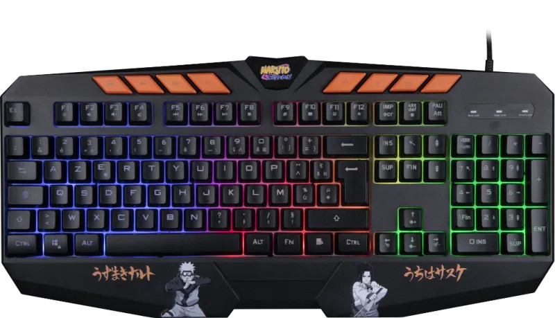 Clavier Gamer rétroéclairé Naruto RGB Anti-Ghosting 114 Touches - Image 6