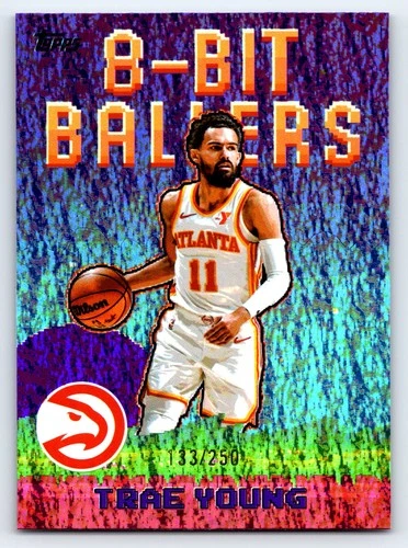 2025-26 Topps trae young 8-bit ballers purple holofoil /250