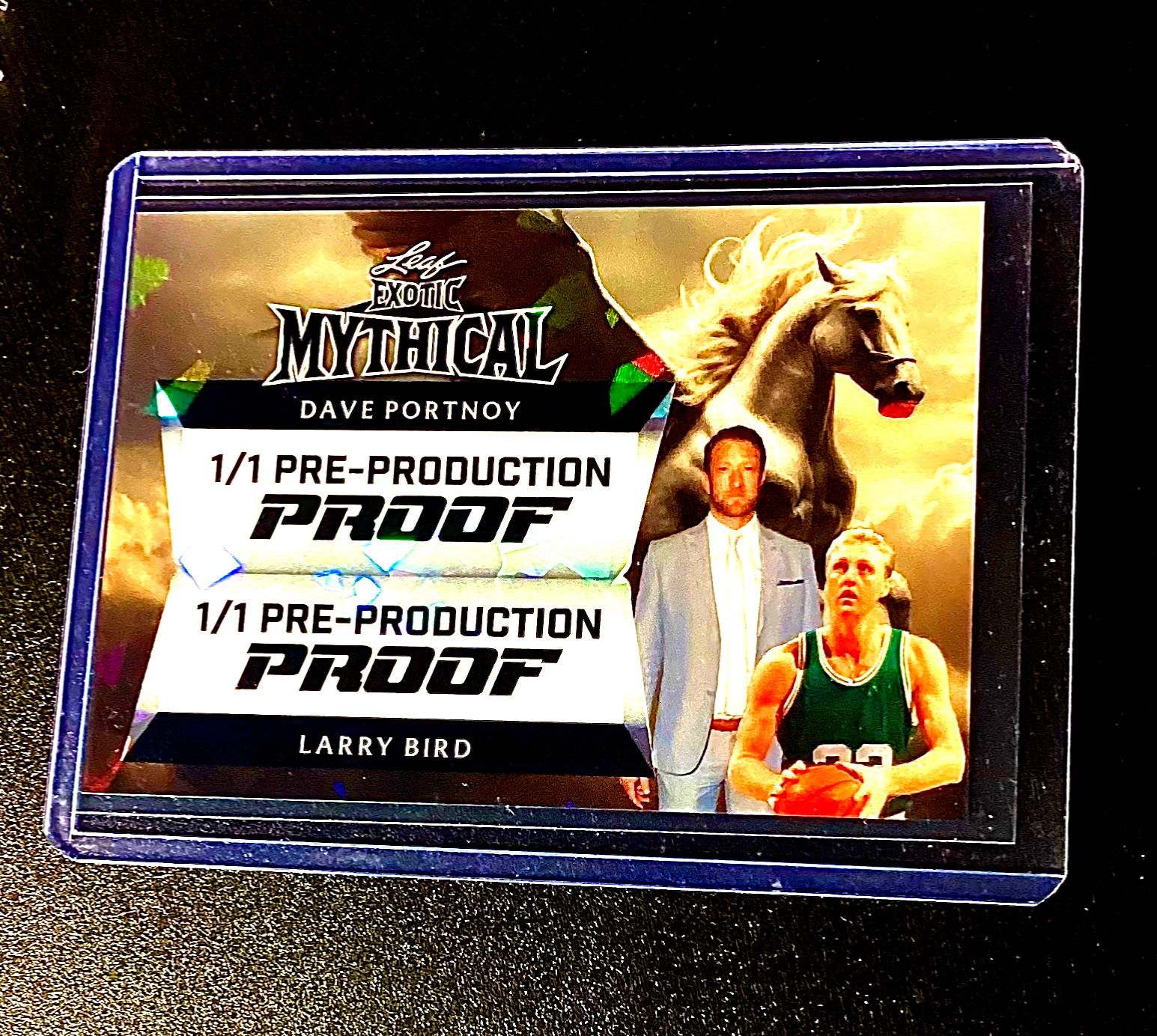 Larry Bird 1/1 2024 Leaf Mythical Crystal Sports SP Celtics Basketball NBA #1