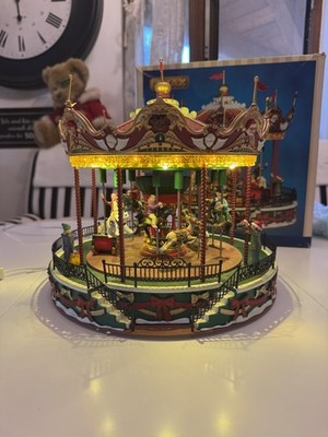 Lemax Weihnachtskarussell Santa Carousel 34682 Weihnachtsdorf