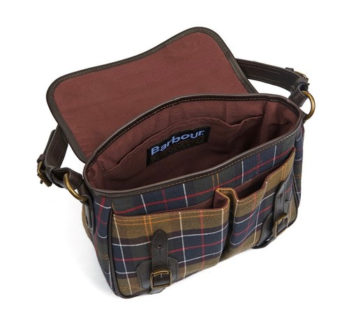 BARBOUR Tartan Tarras Shoulder Bag - Classic -Shoulder Strap Satchel Brown/Multi - Picture 11 of 21