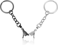 Amabro 2PCS Promise Keychain, Pinky Anniversary Couples Matching Gifts Best F
